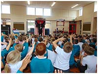 Crocodile puppet, part of Punch and Judy puppet show
